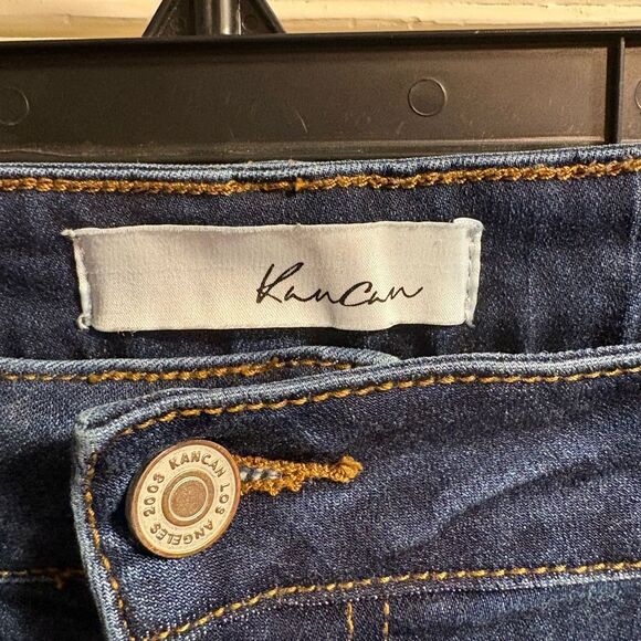 Kancan Womens Skinny Jeans‎ Distressed Dark Wash Stretch Denim XL - Picture 2 of 6